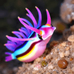 Rainbow sea slugs