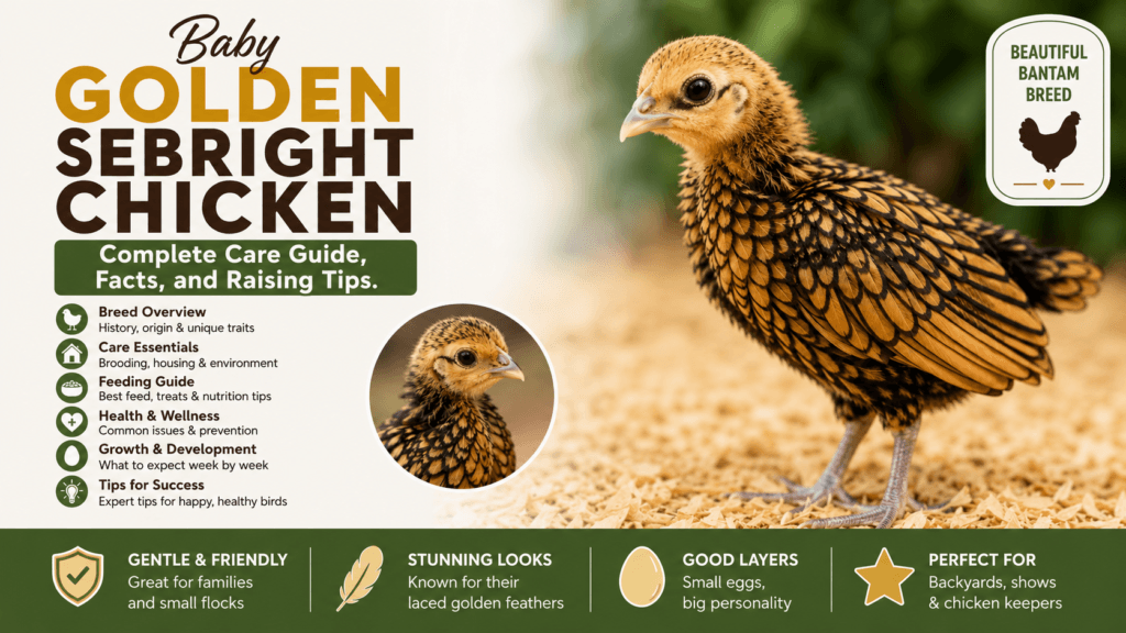 Baby Golden Sebright Chicken