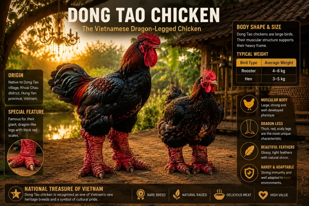 Dong Tao Chicken Characteristics