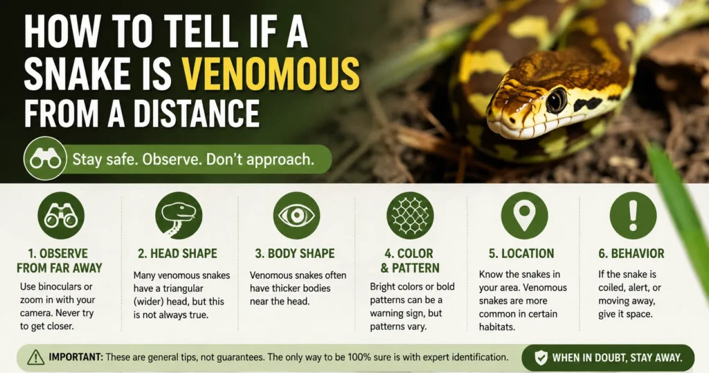 How to identify a venomous snake