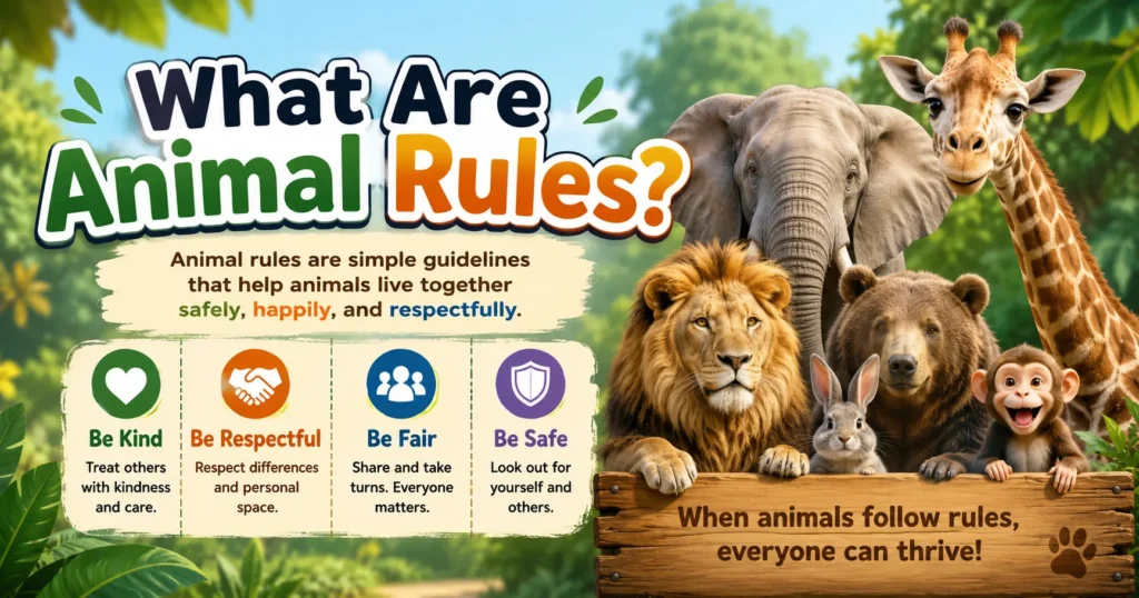 Animal rules for a happy jungle