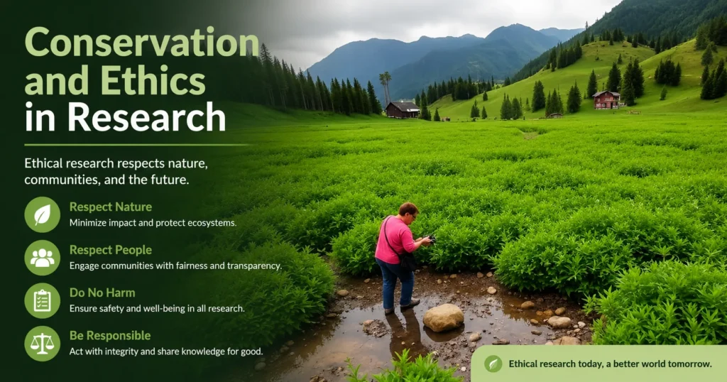Conservation and ethics in research