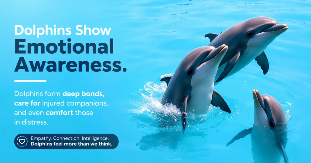 Dolphins' emotional awareness and connection