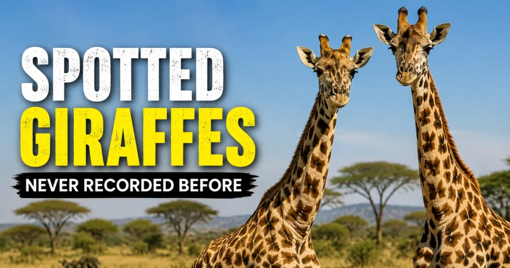 Spotted Giraffes Never Recorded Before