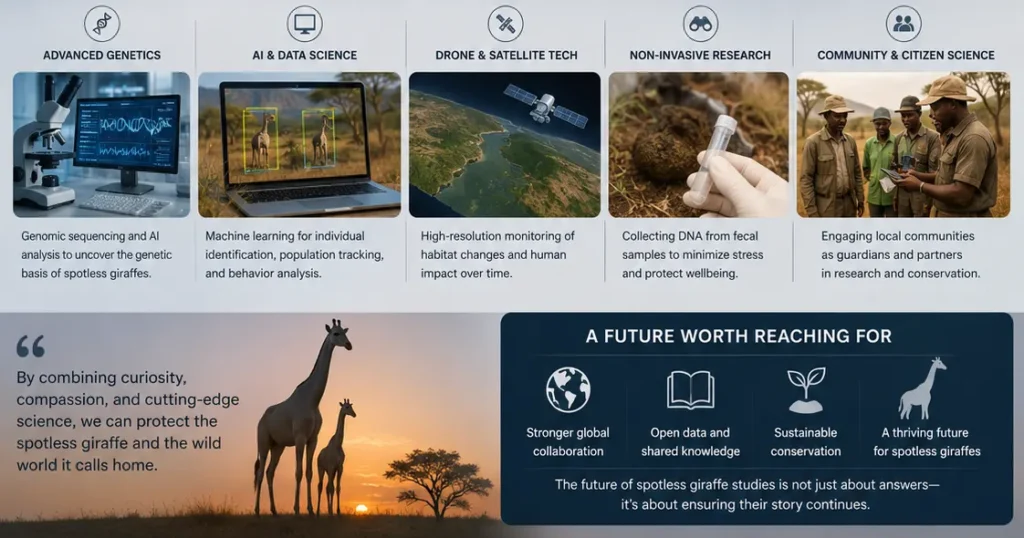 The future of spotless giraffes
