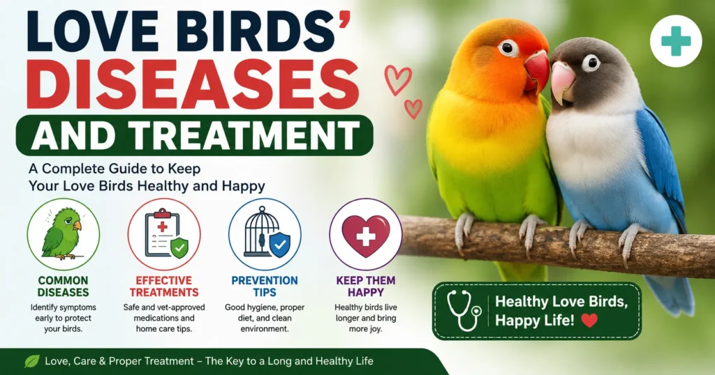 Healthy love birds care guide