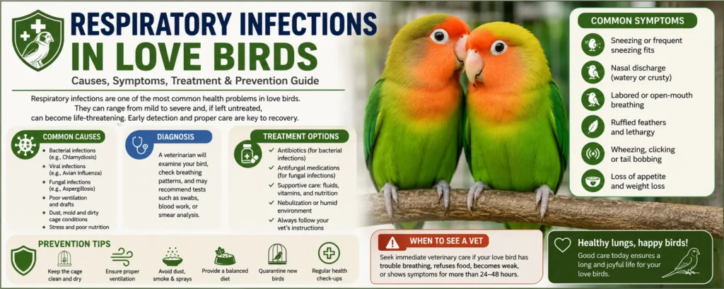 Love Birds' Diseases and Treatment