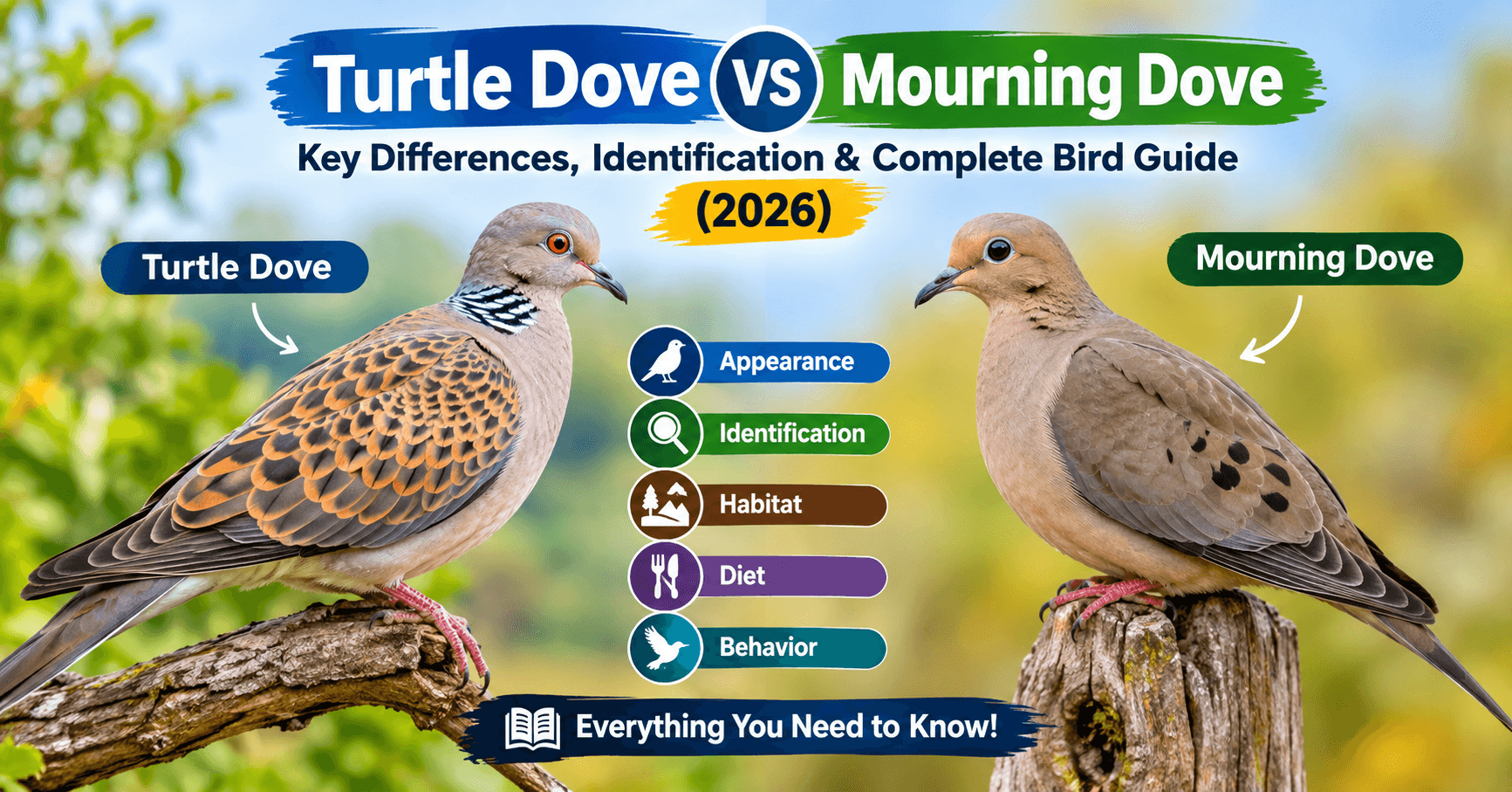 Turtle Dove vs Mourning Dove