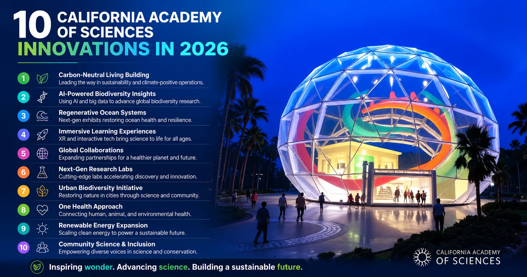 California Academy of Sciences innovations in 2026